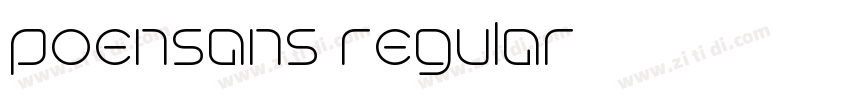 poensans regular字体转换 poensans regular字体转换